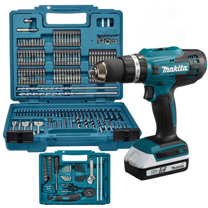 Trapano Avvitatore Professionale 48V - Kit Completo con 2 Batterie + 45 Accessori